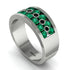 Emerald Eternal Harmony Wedding Ring - Carmen No. 36