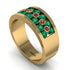 Emerald Eternal Harmony Wedding Ring - Carmen No. 49