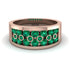 Emerald Eternal Harmony Wedding Ring - Carmen No. 20