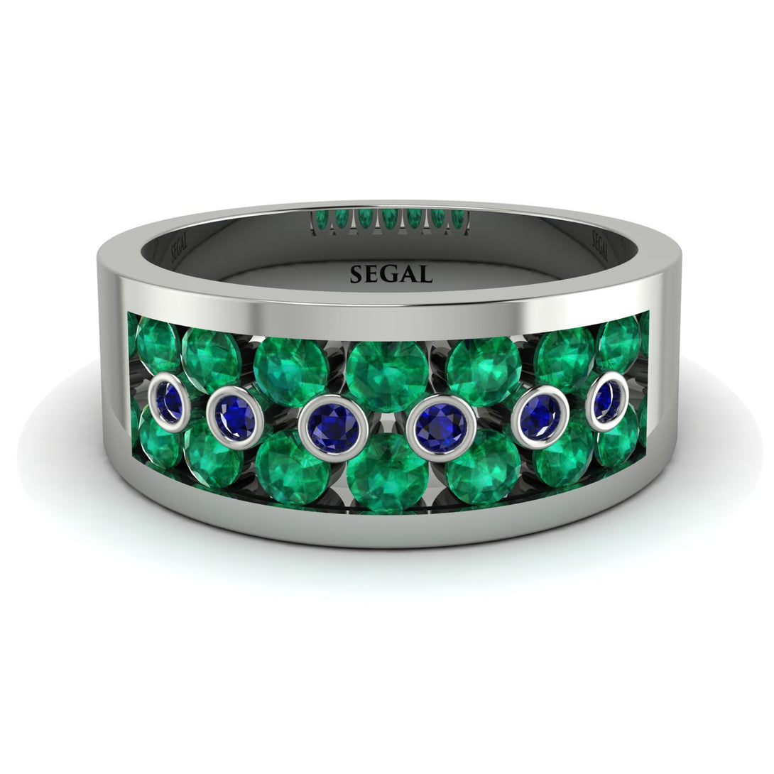 Emerald Eternal Harmony Wedding Ring - Carmen No. 66