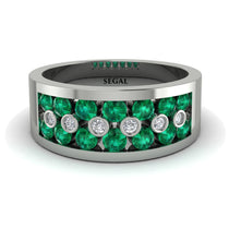 Emerald Eternal Harmony Wedding Ring - Carmen No. 6 image 1