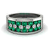 Emerald Eternal Harmony Wedding Ring - Carmen No. 6 image 1