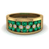 Emerald Eternal Harmony Wedding Ring - Carmen No. 4 image 1