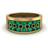 Emerald Eternal Harmony Wedding Ring - Carmen No. 34