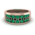 Emerald Eternal Harmony Wedding Ring - Carmen No. 35