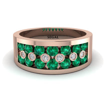 Emerald Eternal Harmony Wedding Ring - Carmen No. 5 image 1
