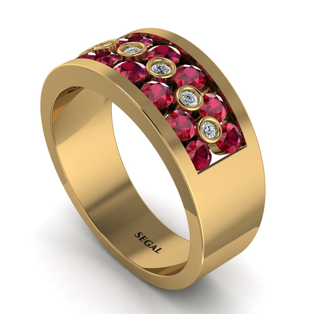 Ruby Eternal Harmony Wedding Ring - Carmen No. 10