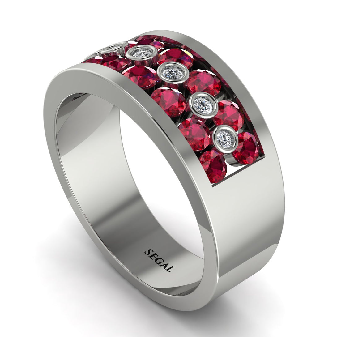 Ruby Eternal Harmony Wedding Ring - Carmen No. 12