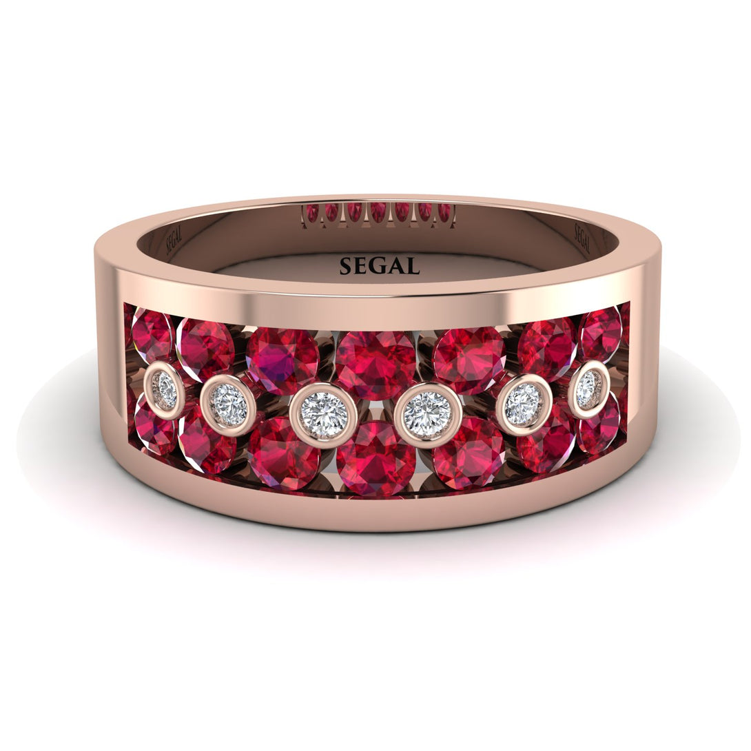Ruby Eternal Harmony Wedding Ring - Carmen No. 11