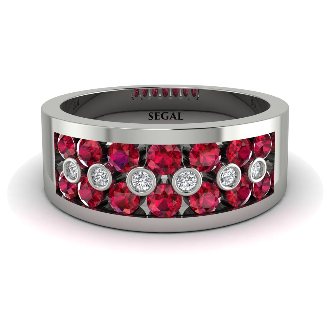 Ruby Eternal Harmony Wedding Ring - Carmen No. 12