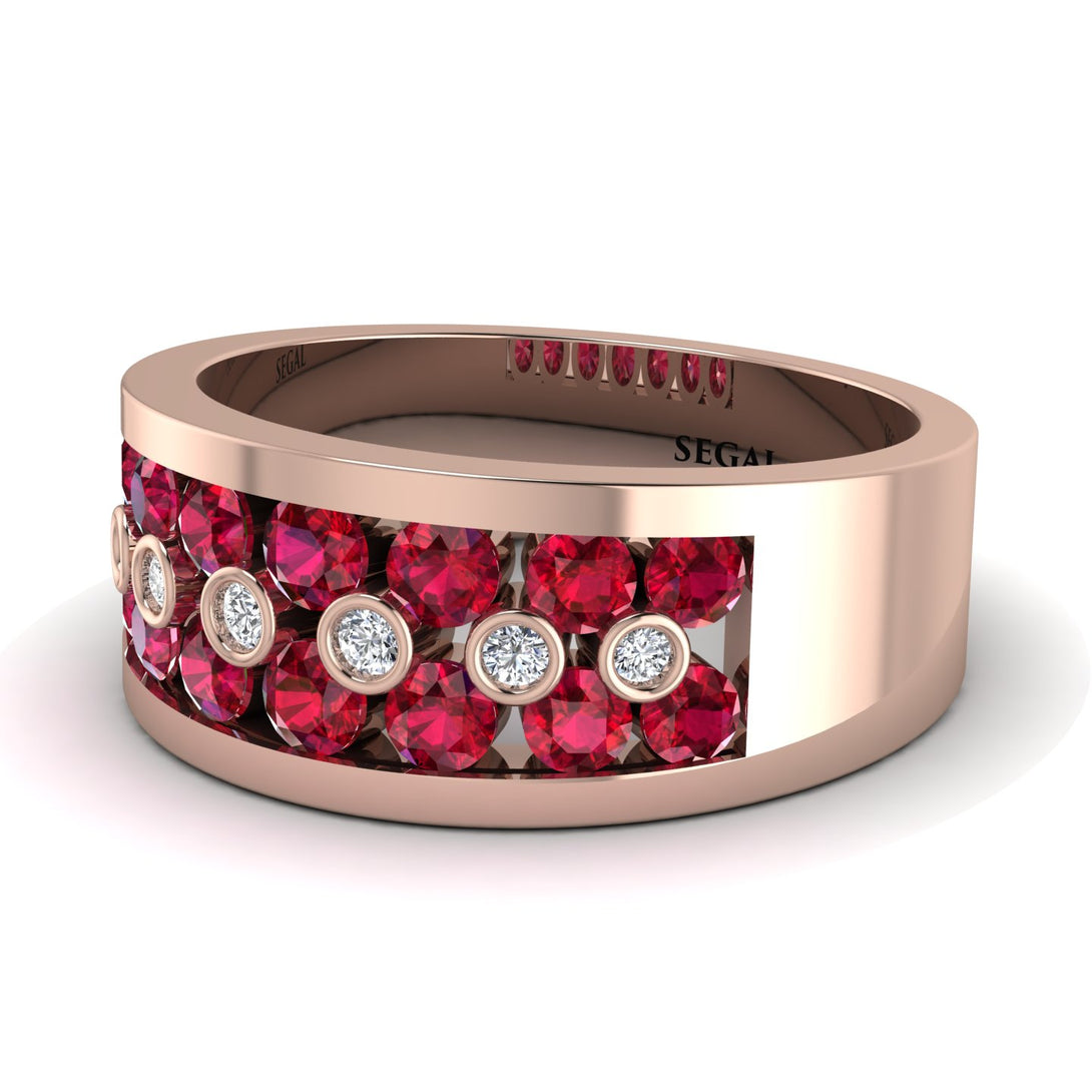 Ruby Eternal Harmony Wedding Ring - Carmen No. 11