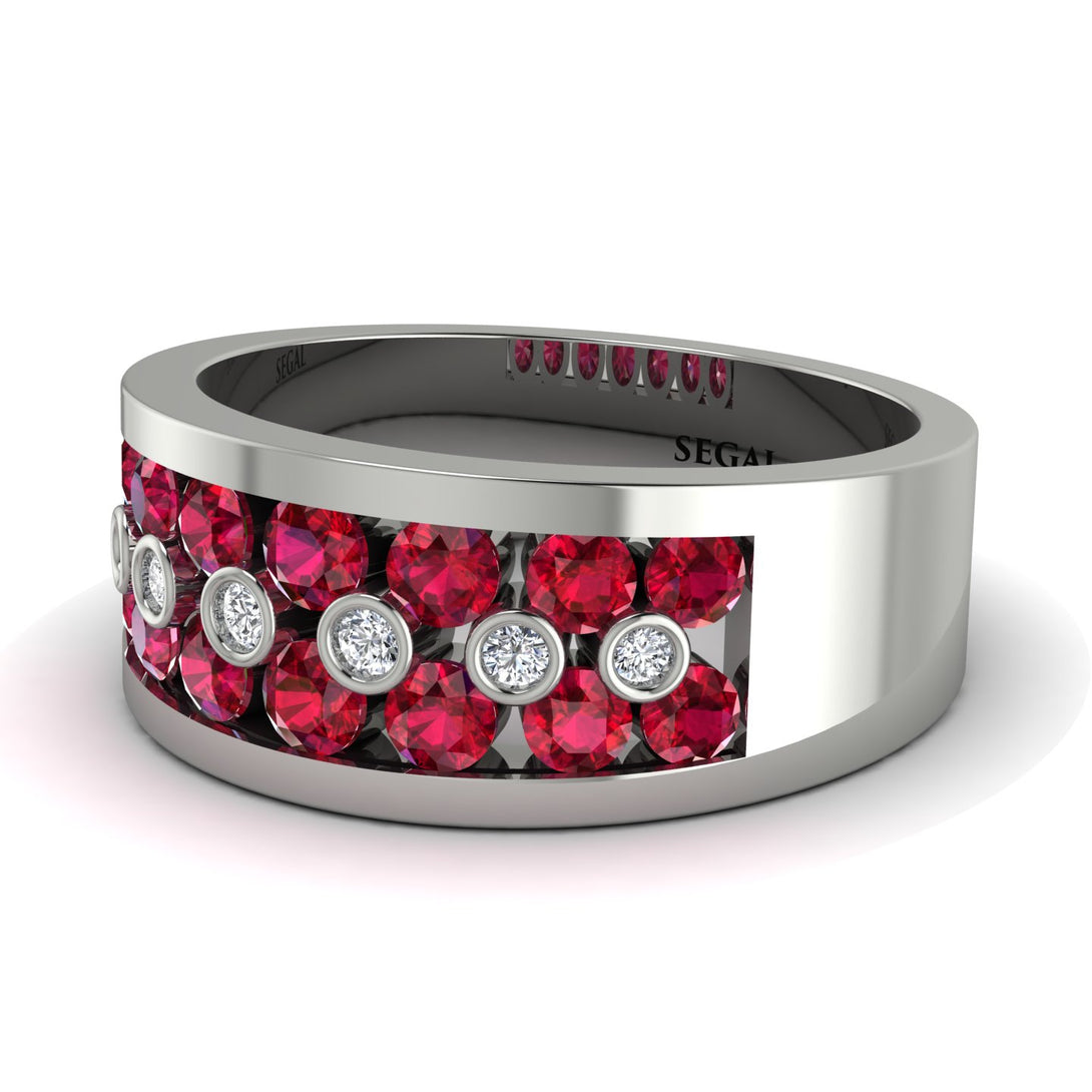 Ruby Eternal Harmony Wedding Ring - Carmen No. 12