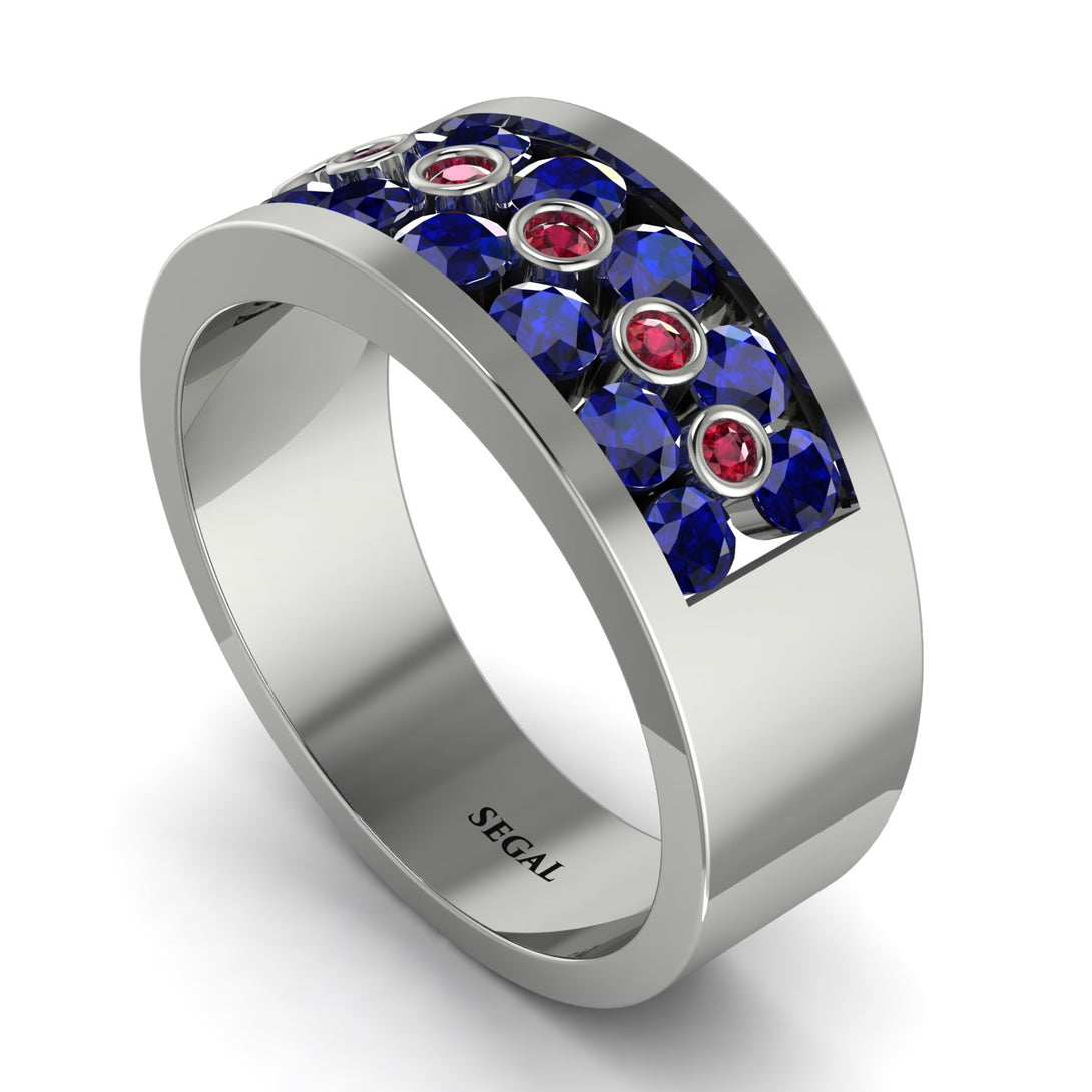 Sapphire Eternal Harmony Wedding Ring - Carmen No. 60