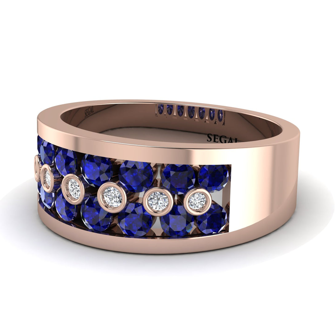 Sapphire Eternal Harmony Wedding Ring - Carmen No. 14