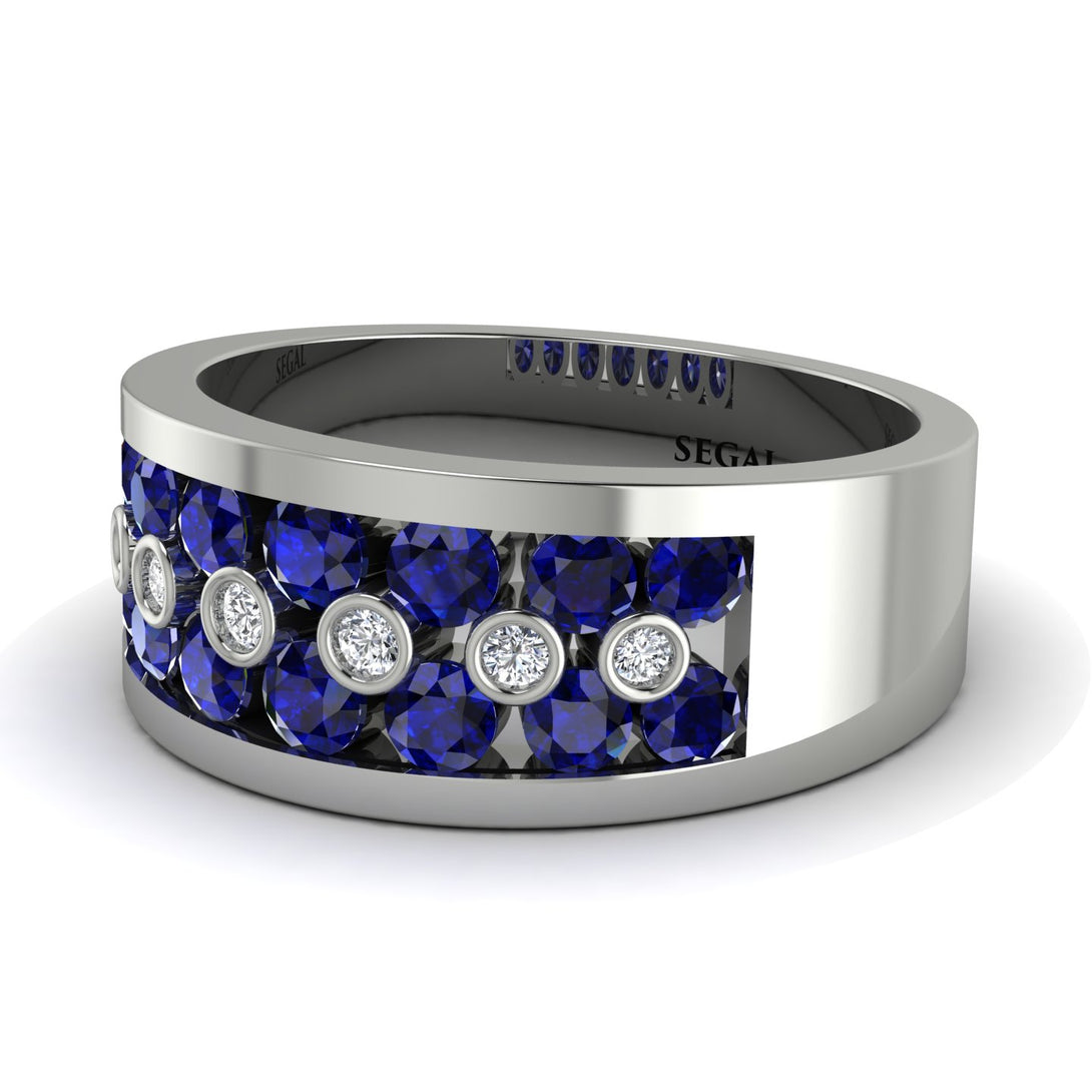 Sapphire Eternal Harmony Wedding Ring - Carmen No. 15