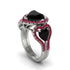 Black Diamond Eternal Heartbeat Engagement Ring - Aylin No. 54