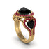 Black Diamond Eternal Heartbeat Engagement Ring - Aylin No. 52 image 2