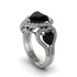 Black Diamond Eternal Heartbeat Engagement Ring - Aylin No. 9