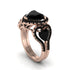 Black Diamond Eternal Heartbeat Engagement Ring - Aylin No. 38 image 2