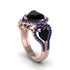 Black Diamond Eternal Heartbeat Engagement Ring - Aylin No. 68