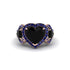 Black Diamond Eternal Heartbeat Engagement Ring - Aylin No. 68 image 3