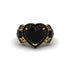 Black Diamond Eternal Heartbeat Engagement Ring - Aylin No. 37