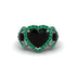 Black Diamond Eternal Heartbeat Engagement Ring - Aylin No. 24 image 3