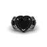 Black Diamond Eternal Heartbeat Engagement Ring - Aylin No. 39