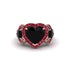 Black Diamond Eternal Heartbeat Engagement Ring - Aylin No. 53 image 3