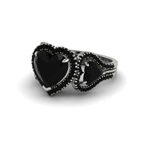 Black Diamond Eternal Heartbeat Engagement Ring - Aylin No. 39 image 1