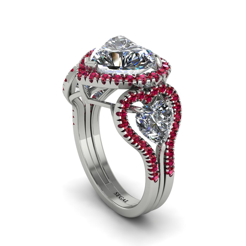 Diamond Eternal Heartbeat Engagement Ring - Aylin No. 48