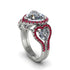 Diamond Eternal Heartbeat Engagement Ring - Aylin No. 48 image 2
