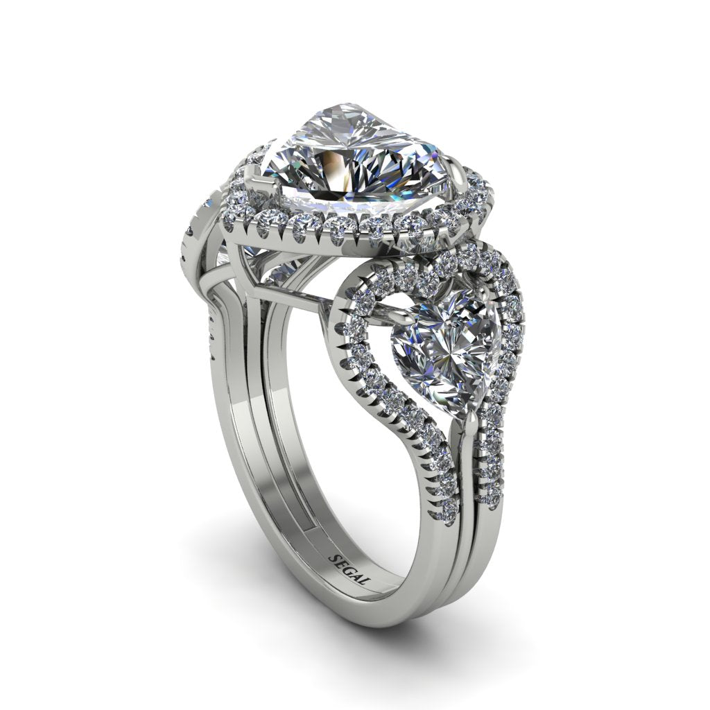 Diamond Eternal Heartbeat Engagement Ring - Aylin No. 3