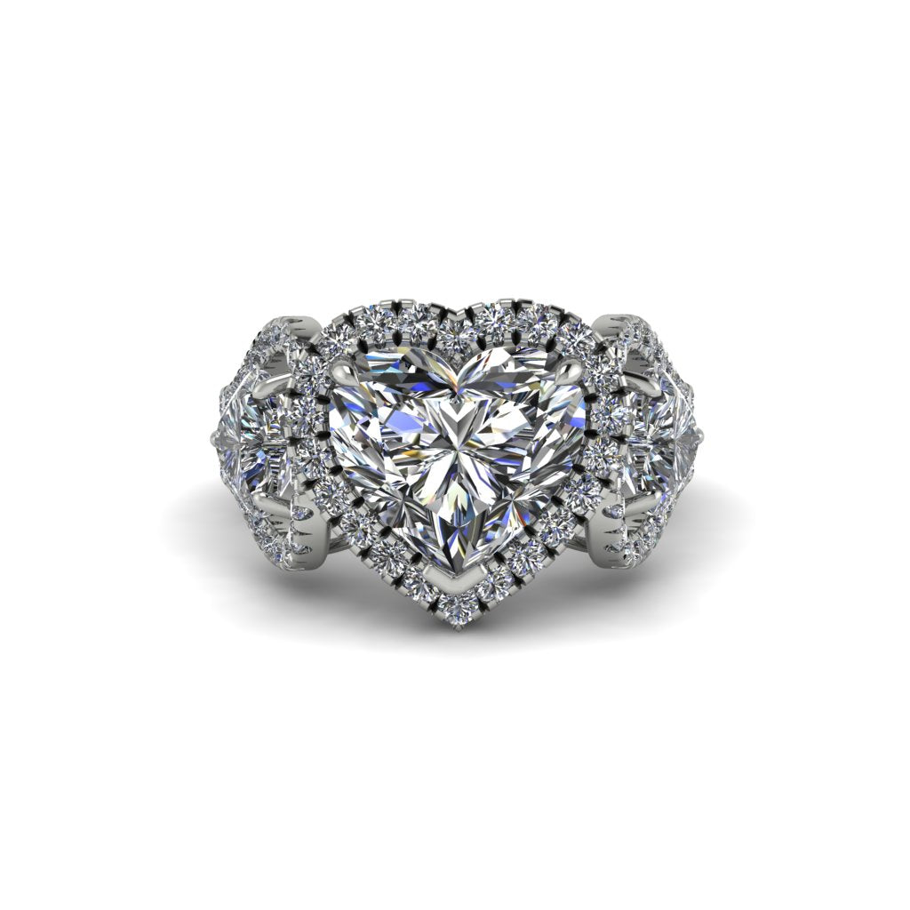 Diamond Eternal Heartbeat Engagement Ring - Aylin No. 3