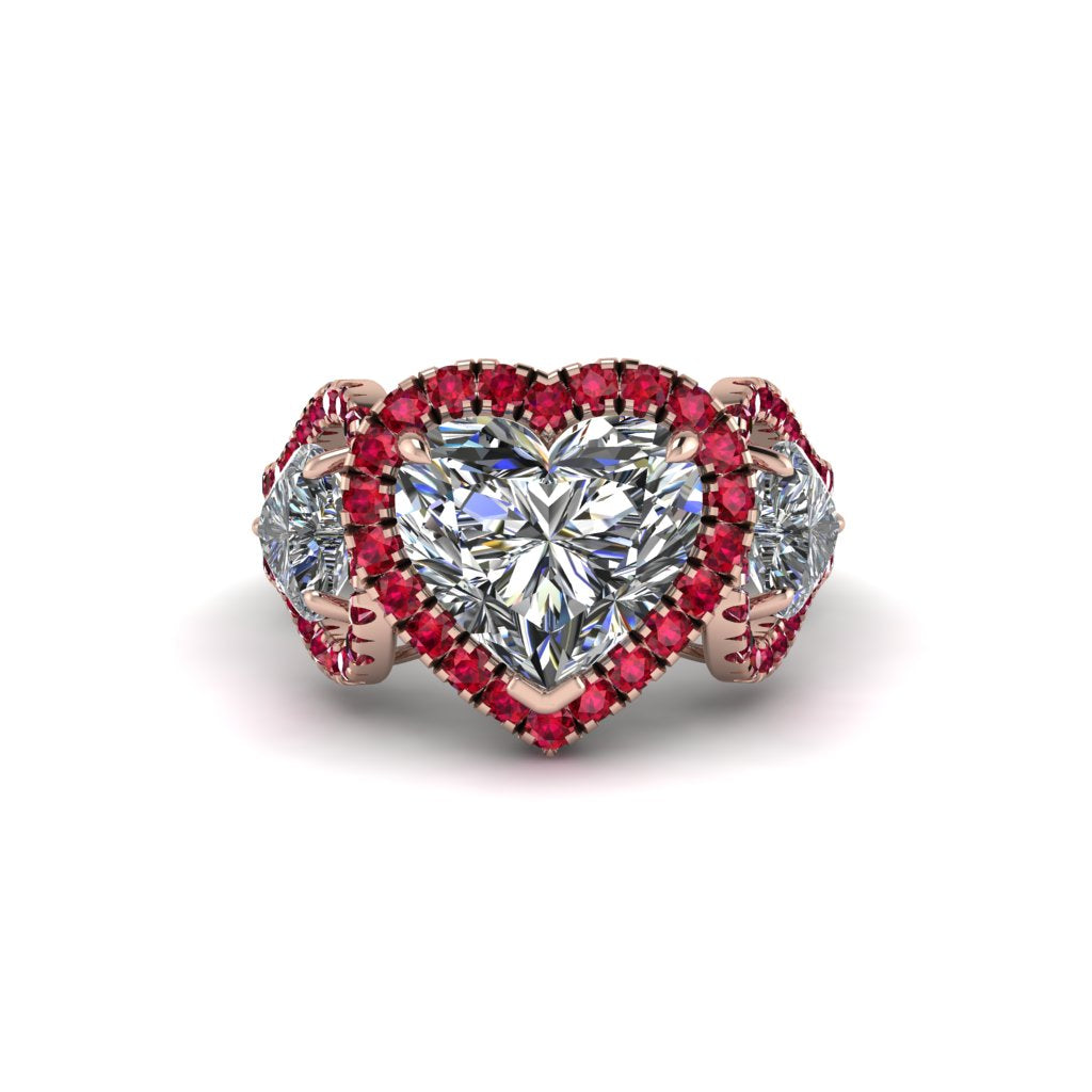 Diamond Eternal Heartbeat Engagement Ring - Aylin No. 47