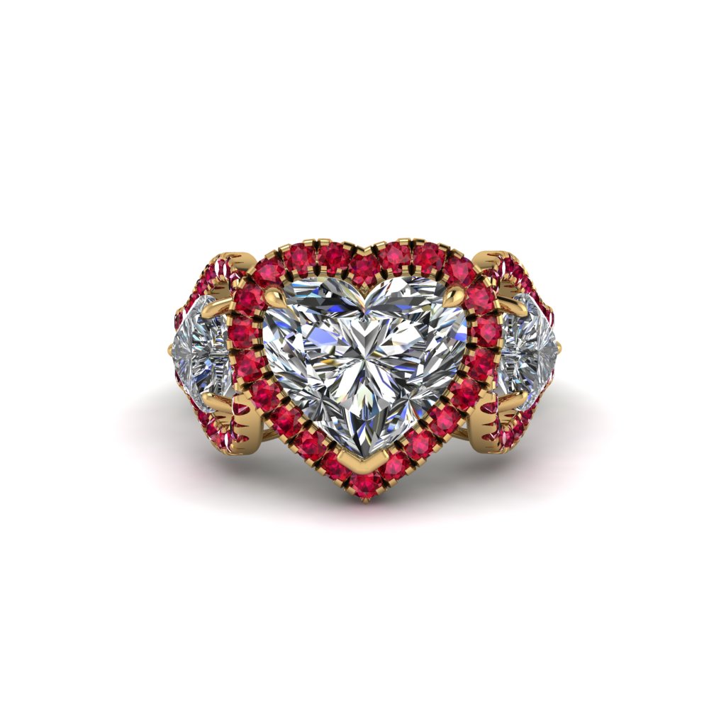 Diamond Eternal Heartbeat Engagement Ring - Aylin No. 46