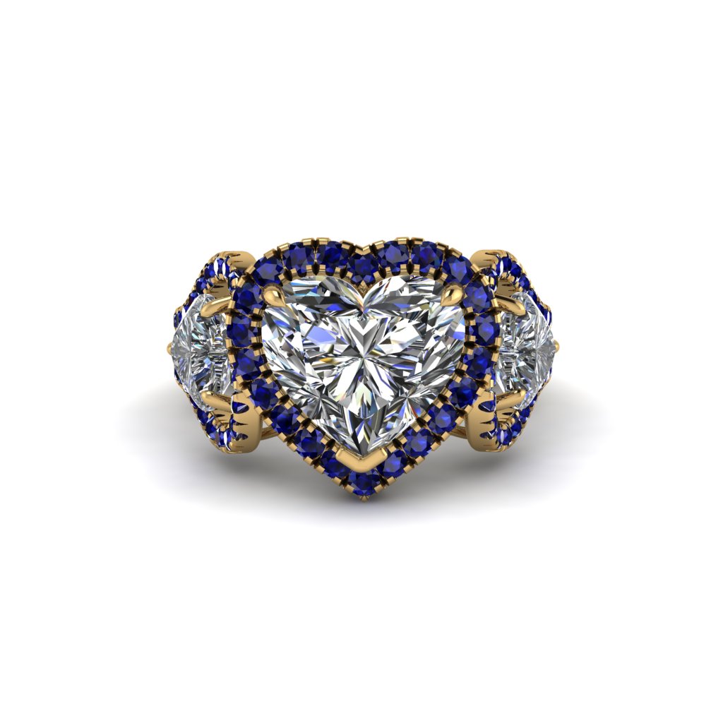 Diamond Eternal Heartbeat Engagement Ring - Aylin No. 61