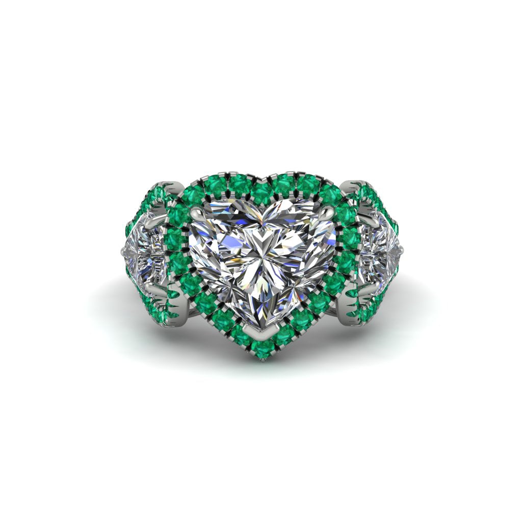 Diamond Eternal Heartbeat Engagement Ring - Aylin No. 18
