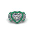 Diamond Eternal Heartbeat Engagement Ring - Aylin No. 18 image 3