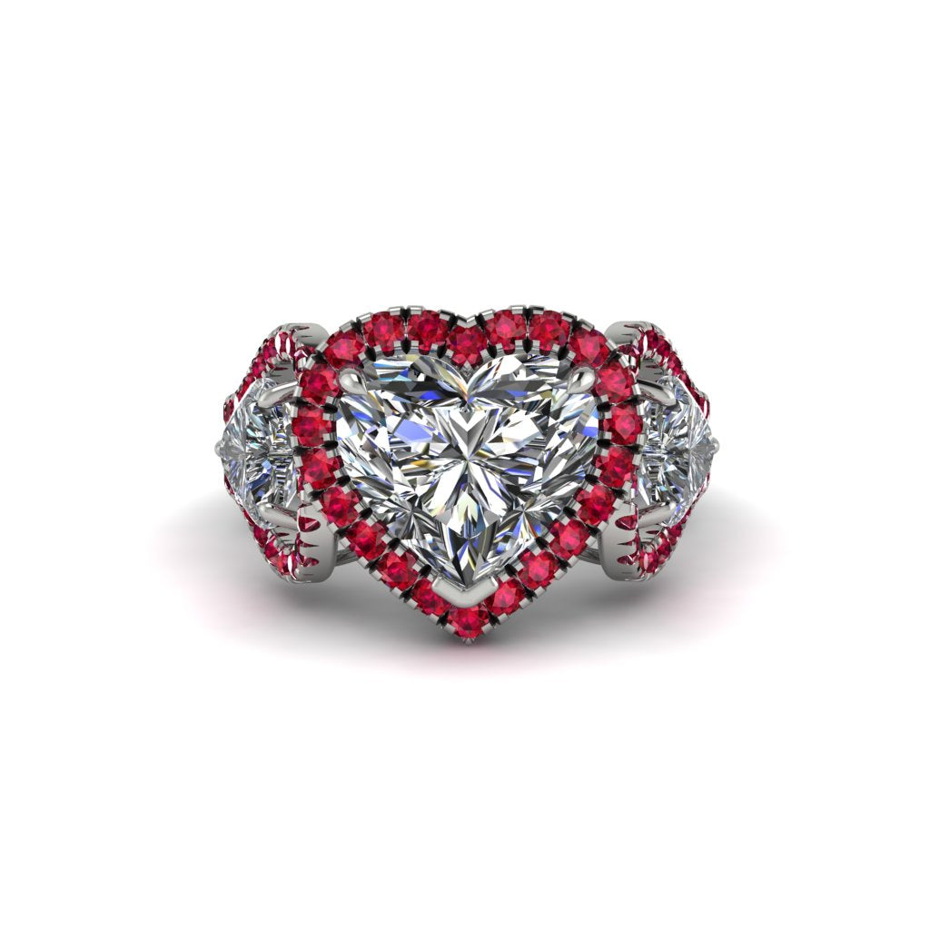 Diamond Eternal Heartbeat Engagement Ring - Aylin No. 48