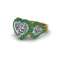 Diamond Eternal Heartbeat Engagement Ring - Aylin No. 16 image 1