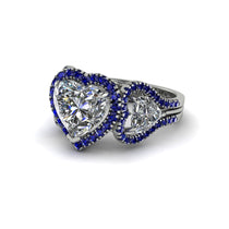 Diamond Eternal Heartbeat Engagement Ring - Aylin No. 63 image 1