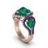 Emerald Eternal Heartbeat Engagement Ring - Aylin No. 65 image 2