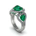 Emerald Eternal Heartbeat Engagement Ring - Aylin No. 6 image 2