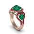 Emerald Eternal Heartbeat Engagement Ring - Aylin No. 50