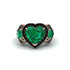 Emerald Eternal Heartbeat Engagement Ring - Aylin No. 35 image 3