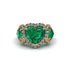 Emerald Eternal Heartbeat Engagement Ring - Aylin No. 4