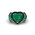 Emerald Eternal Heartbeat Engagement Ring - Aylin No. 36