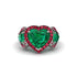 Emerald Eternal Heartbeat Engagement Ring - Aylin No. 51