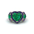 Emerald Eternal Heartbeat Engagement Ring - Aylin No. 65